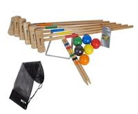 BEX Croquetset 6 Spelers 76cm Colourbox Rubberhout