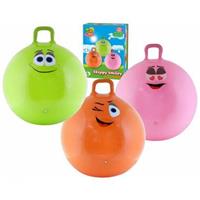 Summertime Skippybal smiley voor kinderen 70 cm roze