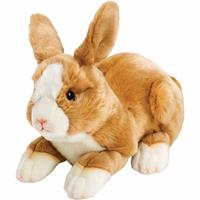 Bellatio Pluche knuffel konijn/haas lichtbruin 35 cm
