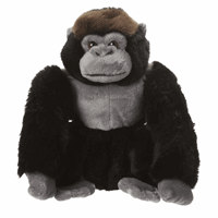 Pluche knuffel gorilla 18 cm