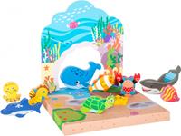 Small Foot onderwater wereld set hout 28 x 29 cm 13 delig