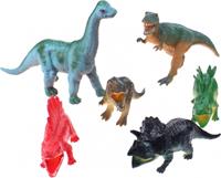 Johntoy speelset dinosaurus 6-delig 12 cm
