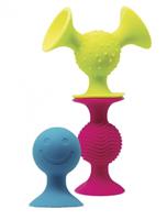 Fat Brain Toys Pip Squigz rammelaarset van 3 stuks