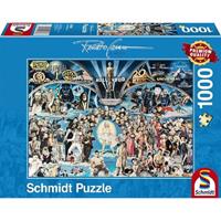 Schmidt Spiele Puzzle Renato Casaro: Hollywood, 1000 Teile
