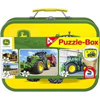 Wiking Schmidt Puzzelbox John Deere 4 legpuzzels (2x60 & 2x100)