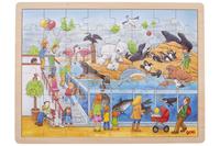 Goki Goki houten legpuzzel Dierentuin - 48 stukjes