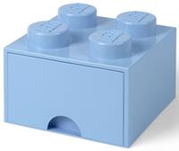 LEGO Aufbewahrungsbox 4 Noppen - Mit Schublade (Royal Blau)