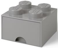 LEGO Opbergbox met Lade Grijs 25 x 25 x 18 cm