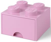 LEGO Storage 4 Knob Brick - 1 Drawer (Light Purple)
