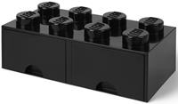 LEGO Aufbewahrungsbox mit Schubladen Schwarz 50 x 25 x 18 cm