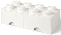 LEGO Aufbewahrungsbox mit Schubladen Weiß 50 x 25 x 18 cm