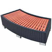 VidaXL Spa trapje 92x45x25 cm poly rattan zwart