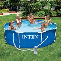 28202 Pool Swimming Becken Pool Metal Frame 305x76cm + Pumpe - Intex