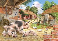 The House of Puzzles Poppy's Piglets Puzzel 500 Stukjes XL