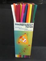 1 rol vliegerpapier transparant in diverse kleuren 70x100cm