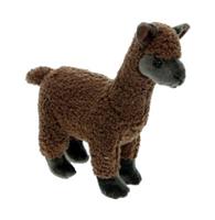 Pluche knuffel alpaca bruin 23 cm