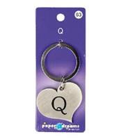 Paperdreams Hart sleutelhanger - Q