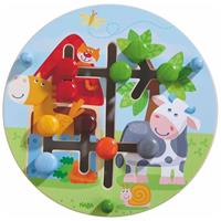 Haba schuifpuzzel Boerderijwereld junior 21,5 cm hout