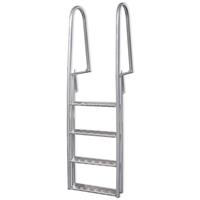 VidaXL Dok/zwembadladder met 4 treden aluminium 170 cm