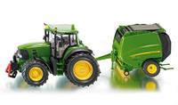 Siku John Deere Traktor mit Ballenpresse