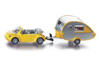 Siku 1629  VW Beetle met caravan