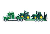 Sieper GmbH SIKU 1837 - Tieflader mit 2 John Deere Traktoren