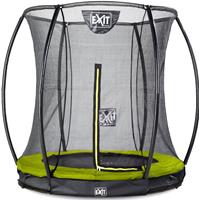 EXIT Trampolin Silhouette Ground 183 (6ft) + Sicherheitsnetz (Lime) grün