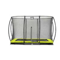 EXIT Silhouette inground trampoline 214x305cm met veiligheidsnet - groen