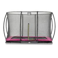 EXIT Trampolin Silhouette Ground BxT: 214x305 cm mit Sicherheitsnetz