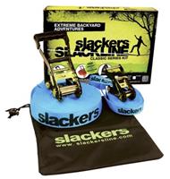 Mts Sportartikel Slackers 980010 - Slackline Classic 15m, Set mit zusätzlicher Teaching Line, Handlauf