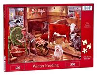 Thehouseofpuzzles Winter Feeding Puzzel 500 stukjes