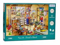 Thehouseofpuzzles No.14 - Fred's Shed Puzzel 1000 Stukjes