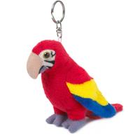 Beta Service WWF Plüsch 00281 - Papagei, Schlüsselanhänger, 10 cm