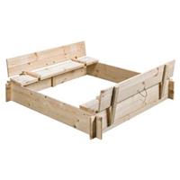Zandbak Gucio blank hout 120x120x25 cm