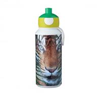 Mepal Trinkflasche pop-up campus Planet Tiger, 400 ml grün