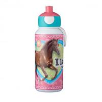 Mepal Trinkflasche pop-up campus My Horse, 400 ml türkis/pink