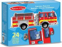 Fußbodenpuzzle - Riesiges Feuerwehrauto, 24 Teile