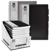 Coppens Projectboek A4 23r 120vl Black/Grey