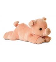 Aurora Pluche varken/big knuffeldier 20 cm -