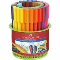 Faber Castell FC-155545 Viltstift Faber-Castell Connector 45 Stuks In Metalen Blik Groen