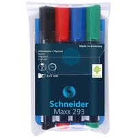 Schneider boardmarker  Maxx 293 beitelpunt 2-5 mm etui à 4 stuks