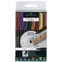 FABER-CASTELL Permanent-Marker MULTIMARK F, 8er Etui
