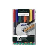 FABER-CASTELL Permanent-Marker MULTIMARK M, 8er Etui