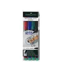 Faber Castell Marker  Multimark permanent M 4-delig etui