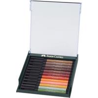 Faber Castell Tekenstift Faber-Castell Pitt Artist Pen Brush set 12 stuks Earth Tones