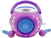 Soundmaster Kinder CD-Player mit Sing-a-long Funktion, pink