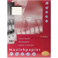 Interieur muziekpapier A4 23-rings 50vel