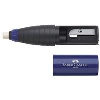 FABER-CASTELL Radierer-Spitzer-Kombination, rot / blau