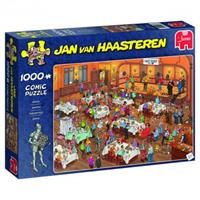 Jumbo Spiele GmbH Jumbo 19076 - Jan van Haasteren - Das Dart-Tunier, Comic Puzzle, 1000 Teile