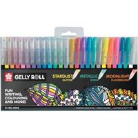 Sakura roller Gelly Roll Mix, etui met 24 stuks in geassorteerde kleuren